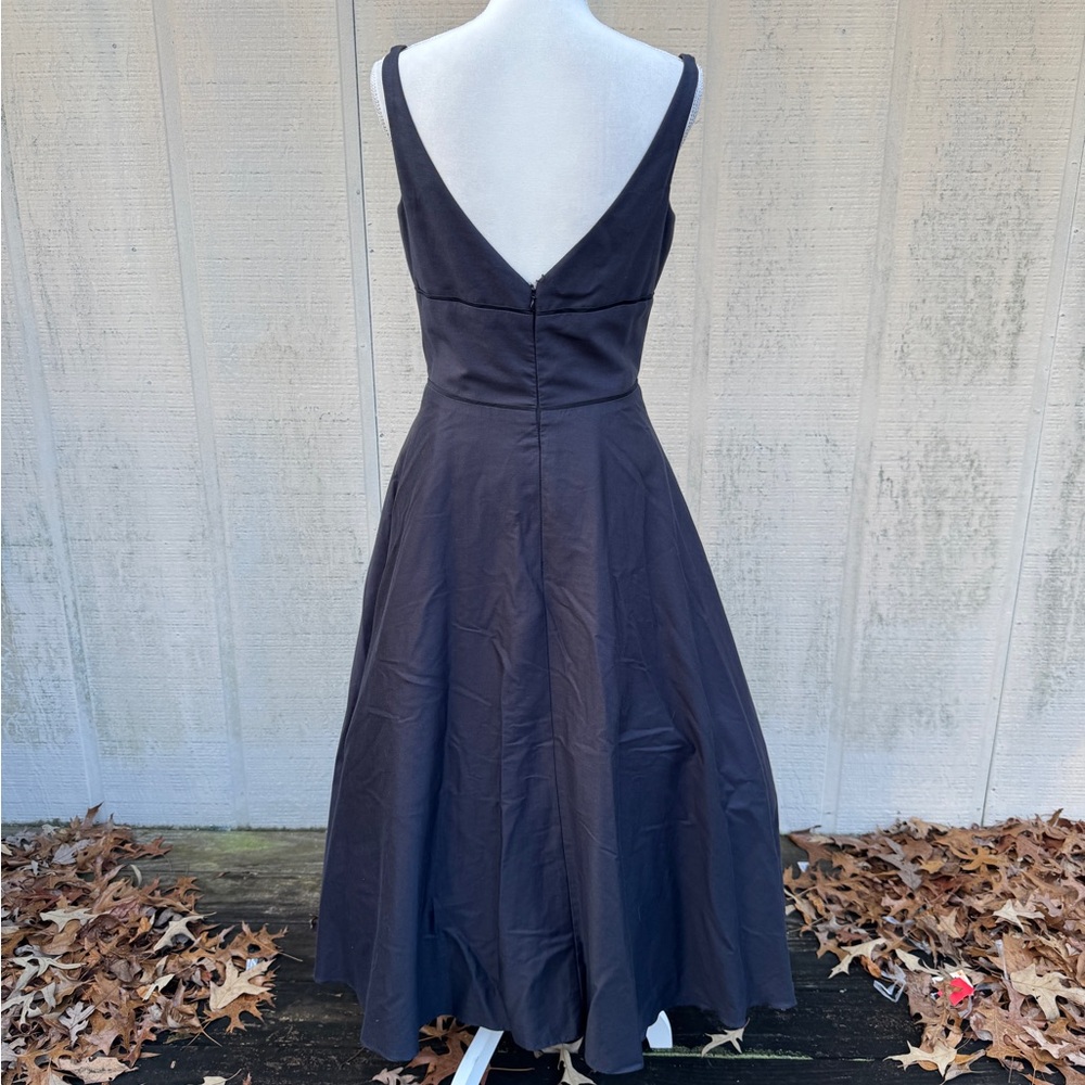 Vintage Elegant Purple Black Sleeveless Cocktail Dress - Picture 6 of 10